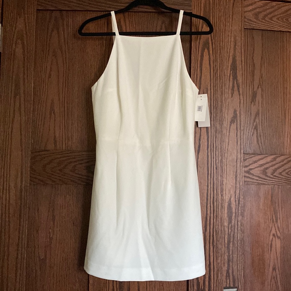French Connection White Mini Dress size 8 NWT.